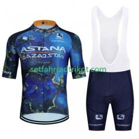 Astana Qazaqstan Fahrradbekleidung Radtrikot Kurzarm + Trägershorts 2024